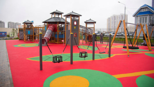 Детские площадки для прогулок зимой